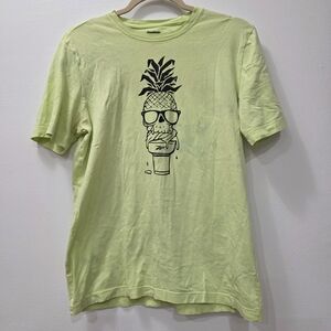 Reebok Light Green Pineapple Graphic Tee